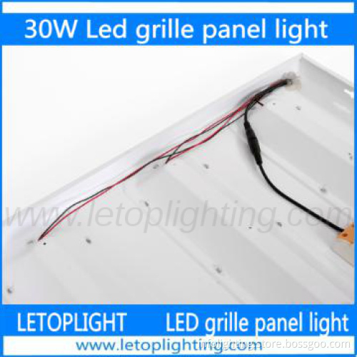 2013 hot selling integrated 30W led griller panel light